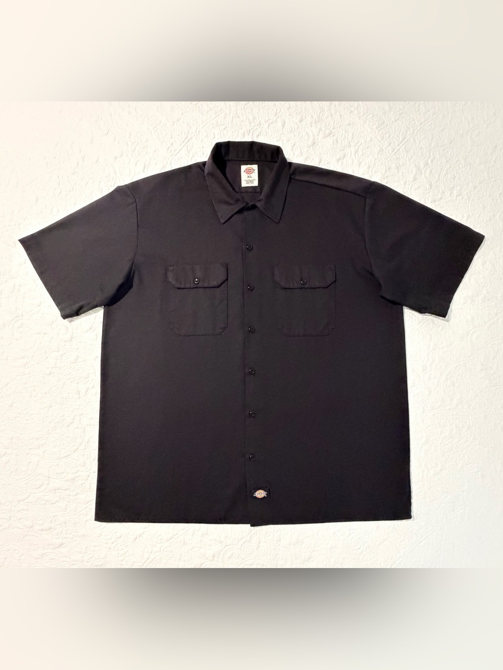 Dickies | Original Fit | Short Sleeve Twill Work Shirt | Size XL | Black